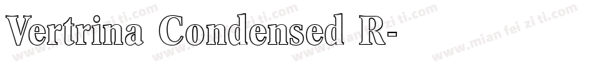 Vertrina Condensed R字体转换